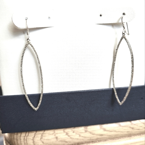 Elegant sterling Silver Hoop Earrings - Picture 1 of 3